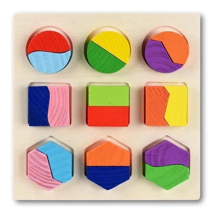 PACK DE 3 PUZZLES DE MADERA PARA APRENDIZAJE INFANTIL - 3