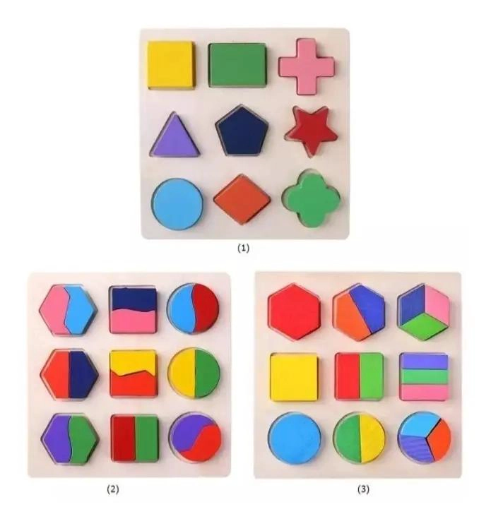 PACK DE 3 PUZZLES DE MADERA PARA APRENDIZAJE INFANTIL - 6