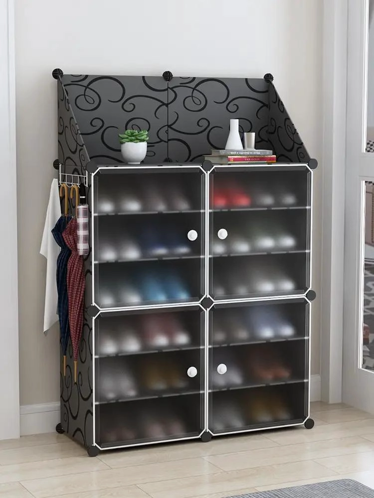 ZAPATERO ORGANIZADOR TRIANGULAR CON 6 PISOS Y 2 FILAS - 2