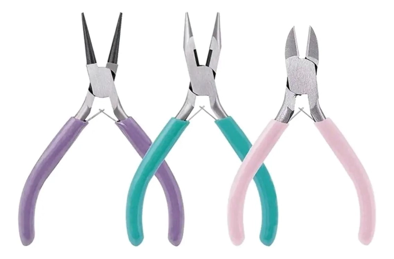 SET DE PINZAS PARA JOYERIA Y MANUALIDADES CON ERGONOMIA - 2