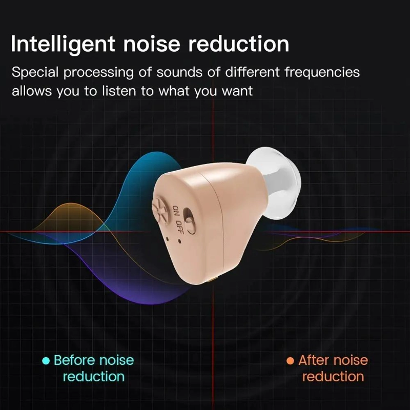 AUDIFONO DIGITAL COMPACTO PARA ADULTOS Y NIÑOS CON AJUSTE DE VOLUMEN - 7