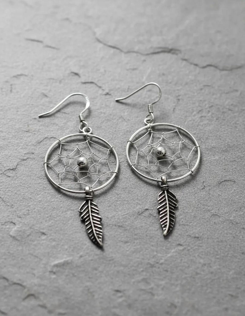 AROS ATRAPASUEÑOS DE PLATA FINA 925 CON DISEÑO UNICO - 3
