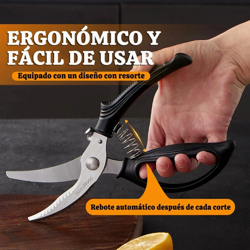 TIJERAS DE COCINA MULTIUSOS DE ACERO INOXIDABLE DE 10 PULGADAS - 5