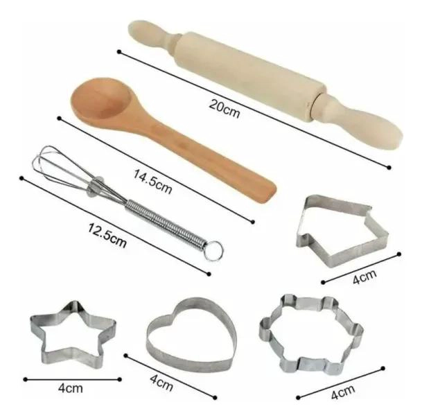 KIT INFANTIL PARA REPOSTERIA CON DELANTAL Y UTENSILIOS BASICOS - 2