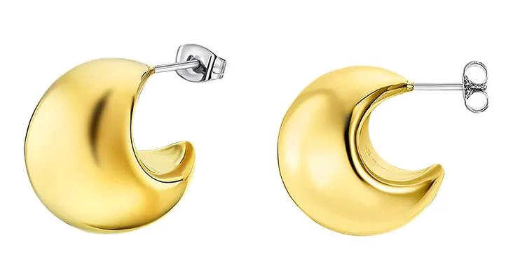 AROS DE ACERO INOXIDABLE 316L PARA MUJER ESTILO URBANO - 1