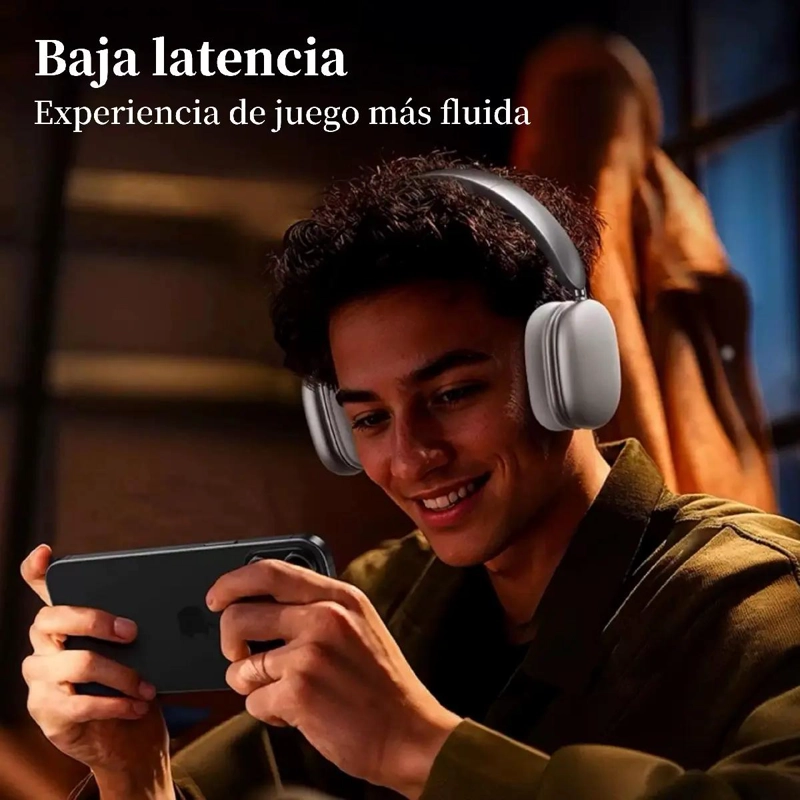 AUDIFONOS INALAMBRICOS DIADEMA CON MICROFONO Y BLUETOOTH 5.4 - 5