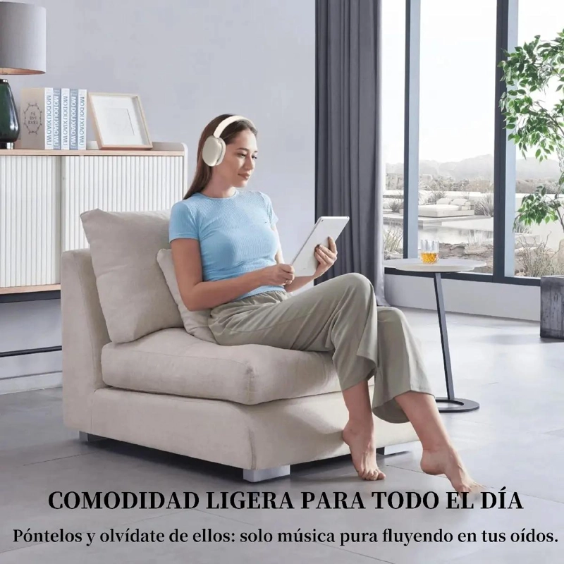 AUDIFONOS INALAMBRICOS DIADEMA CON MICROFONO Y BLUETOOTH 5.4 - 7