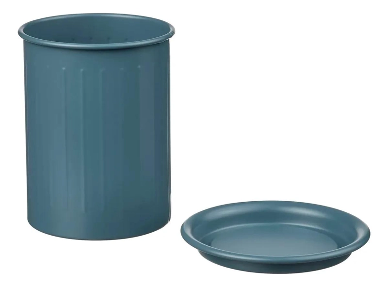 ESCURRIDOR DE CUBIERTOS AZUL Y GRIS DE 13 CM PARA COCINA - 2