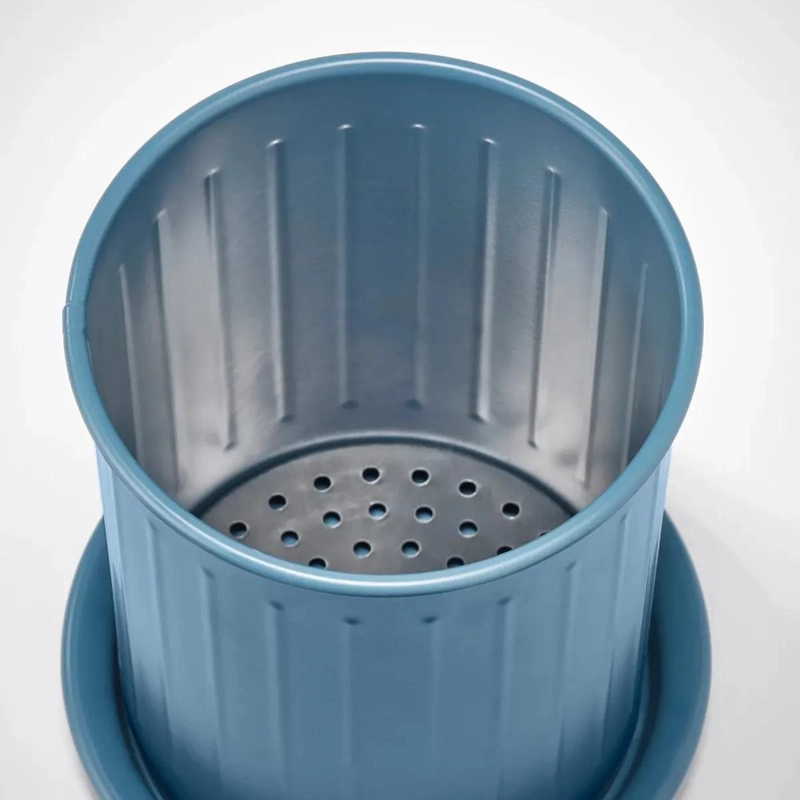 ESCURRIDOR DE CUBIERTOS AZUL Y GRIS DE 13 CM PARA COCINA - 3