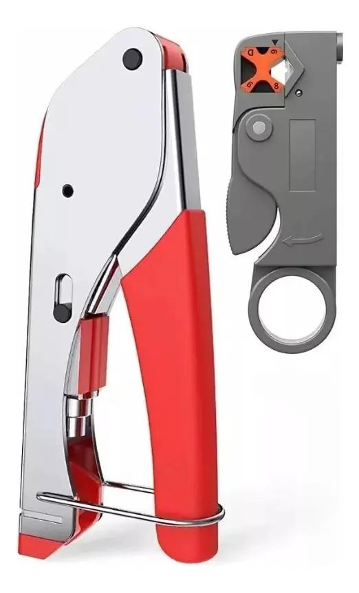 KIT DE CRIMPADORA Y PELACABLE COAXIAL PARA INSTALACIONES - 1