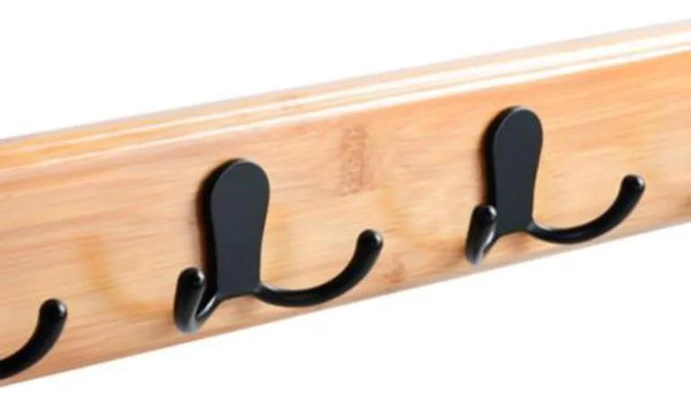 PERCHA DOBLE DE BAMBU RESISTENTE PARA ROPA - 3
