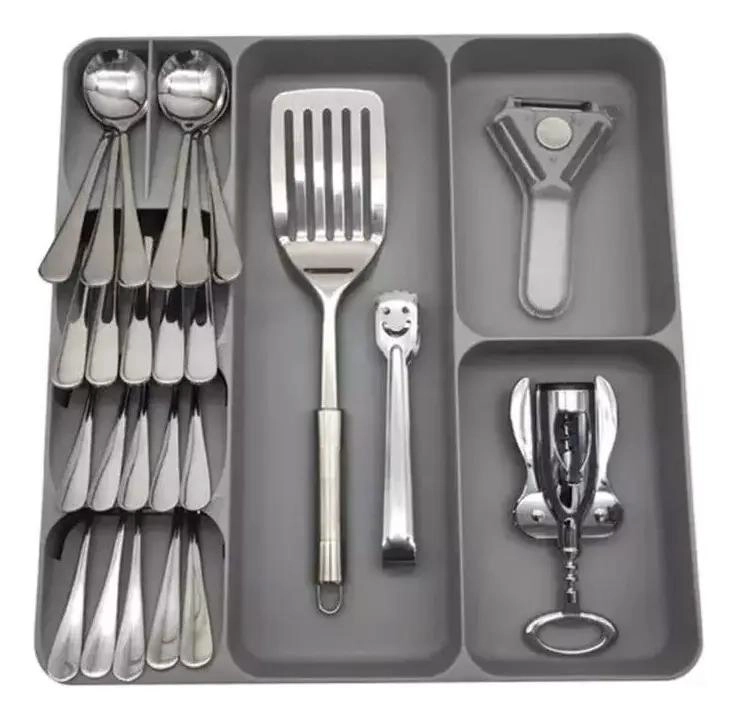 BANDEJA ORGANIZADORA DE CUBIERTOS Y UTENSILIOS PARA COCINA - 2