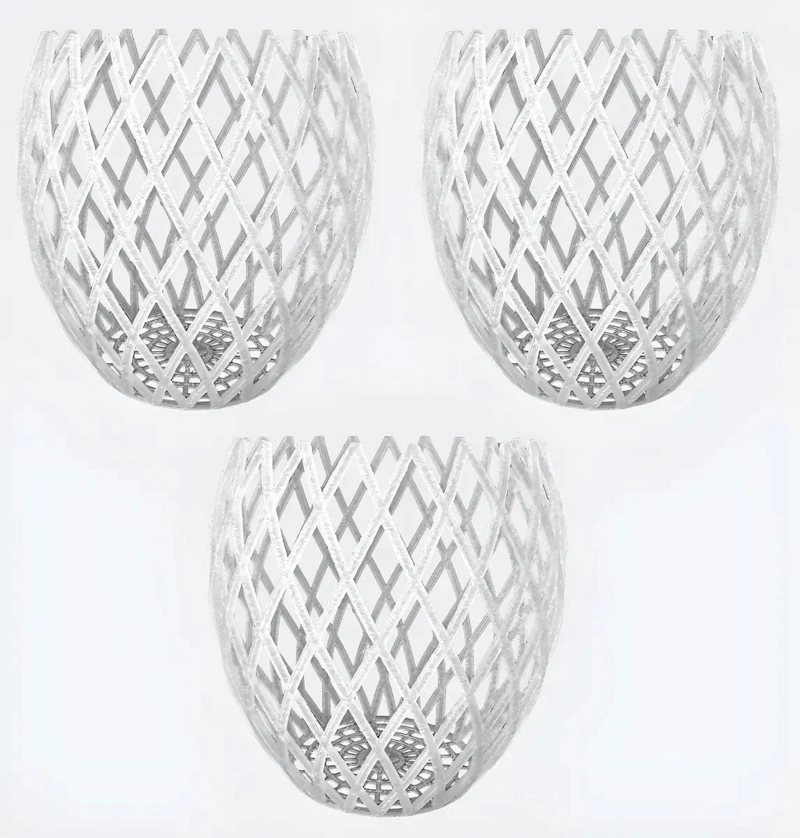 PACK DE 3 MACETEROS BIODEGRADABLES PARA ORQUIDEAS NIDO PRISMA S - 1