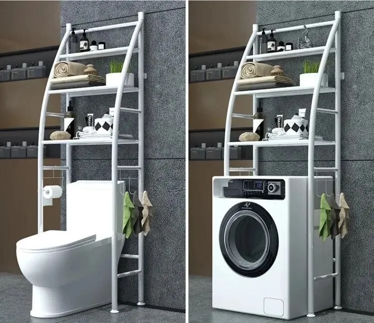 ESTANTE ORGANIZADOR DE BAÑO Y LAVANDERIA CON TRES NIVELES - 4