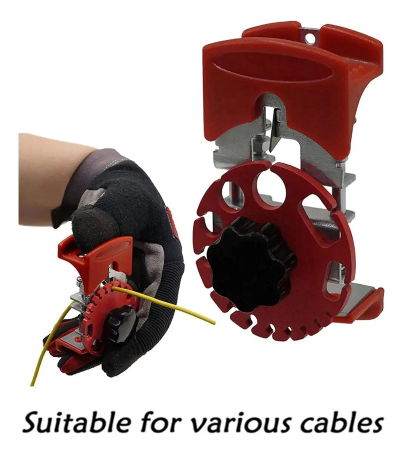 PELACABLES MULTIFUNCIONAL DE MANO ROJO - 9