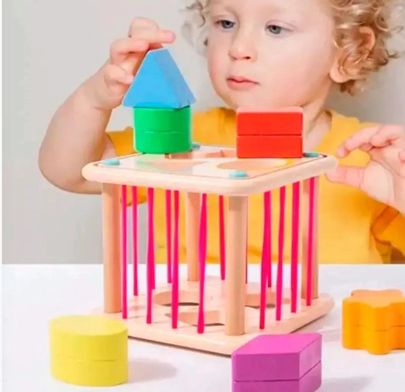 JUGUETE DIDACTICO CLASIFICADOR INFANTIL DE MADERA PARA NIÑOS - 3
