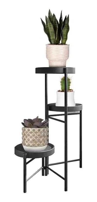 ORGANIZADOR DE PLANTAS DESMONTABLE DE METAL CON 3 NIVELES - 1