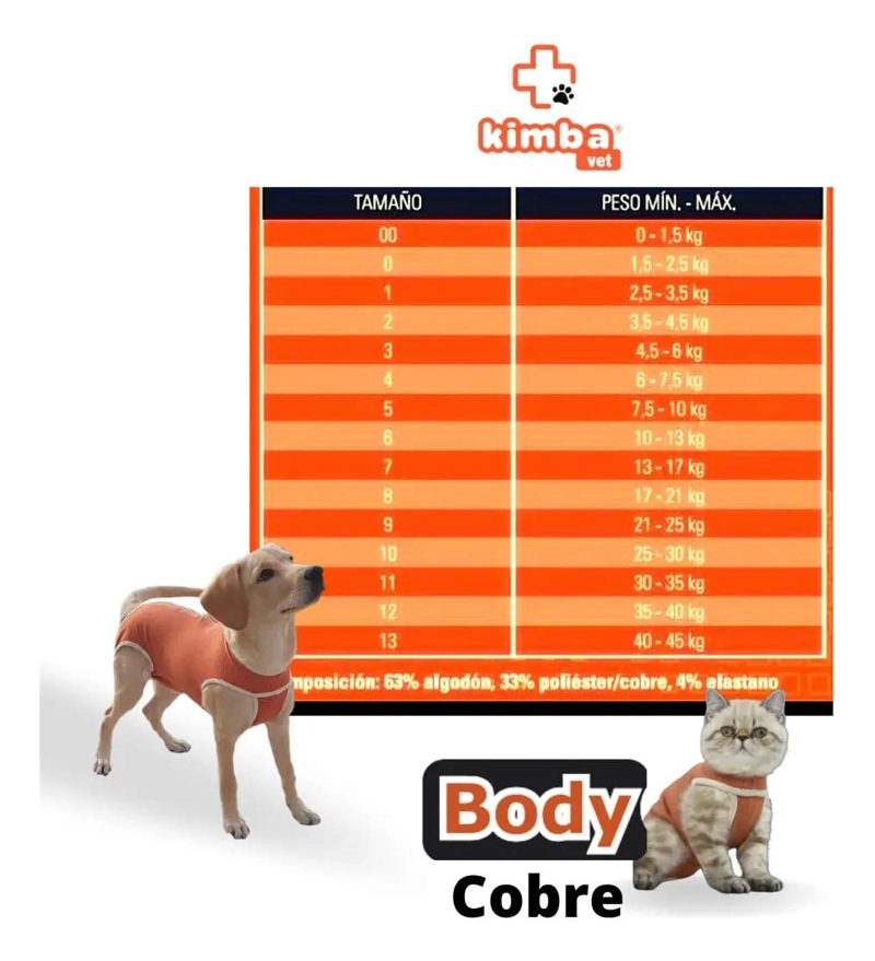 BODY PARA CASTRACION DE PERRO MACHO TALLA 2 (3,5 A 4,5 KG) - 5
