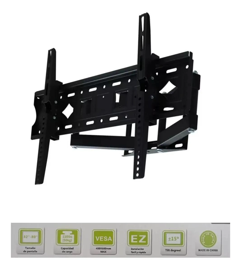 SOPORTE DE PARED TELESCOPICO PARA TELEVISORES DE 32 A 80 PULGADAS - 7