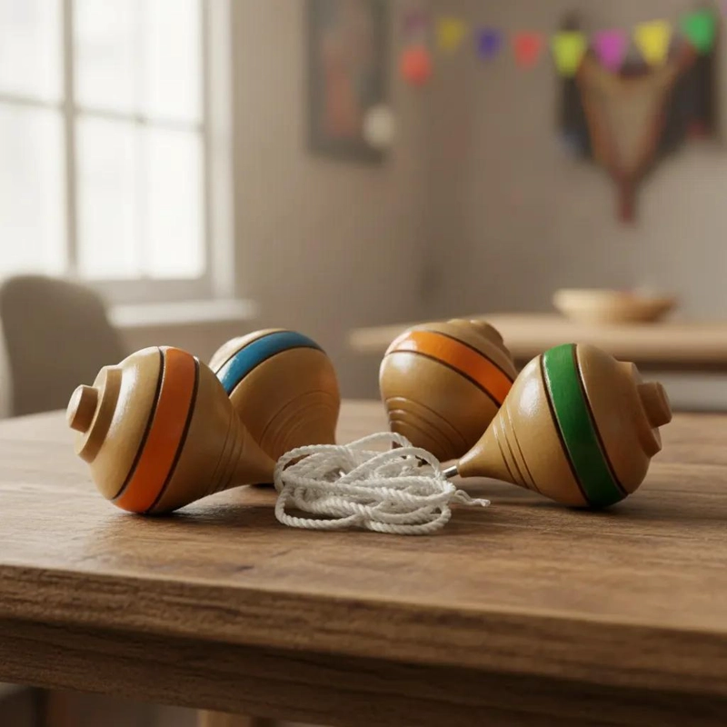 TROMPOS DE MADERA ARTESANALES PARA FIESTAS PATRIAS - 2