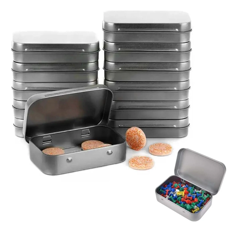 CAJA ORGANIZADORA PEQUEÑA DE METAL PARA ALMACENAMIENTO DE MONEDAS - 1