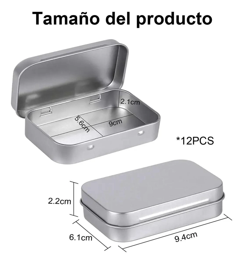 CAJA ORGANIZADORA PEQUEÑA DE METAL PARA ALMACENAMIENTO DE MONEDAS - 2