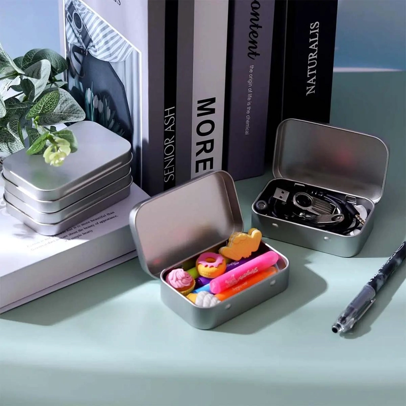 CAJA ORGANIZADORA PEQUEÑA DE METAL PARA ALMACENAMIENTO DE MONEDAS - 4