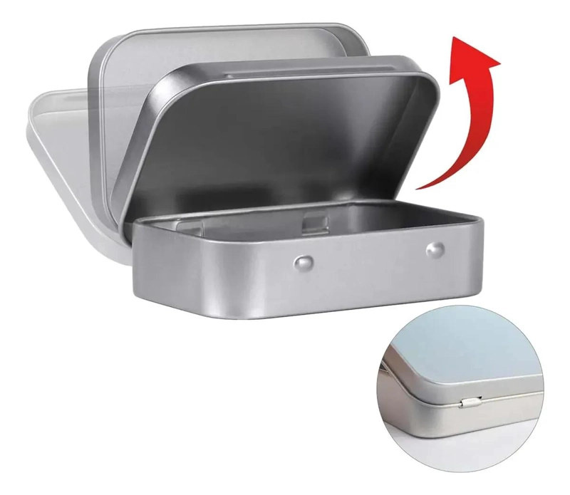 CAJA ORGANIZADORA PEQUEÑA DE METAL PARA ALMACENAMIENTO DE MONEDAS - 8