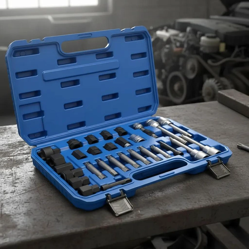 KIT DE HERRAMIENTAS PARA EXTRACCION DE POLEAS DE ALTERNADOR 30 PIEZAS - 5