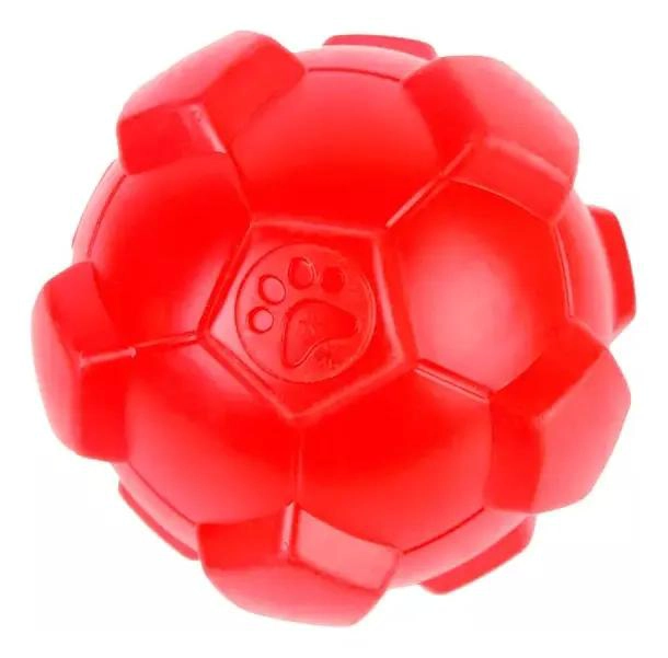 PELOTA DE FUTBOL RESISTENTE PARA PERROS DE CAUCHO NATURAL - 1