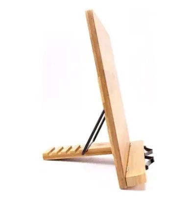 SOPORTE PLEGABLE DE BAMBU PARA LIBROS Y PARTITURAS CON AJUSTE ERGONOMICO - 5