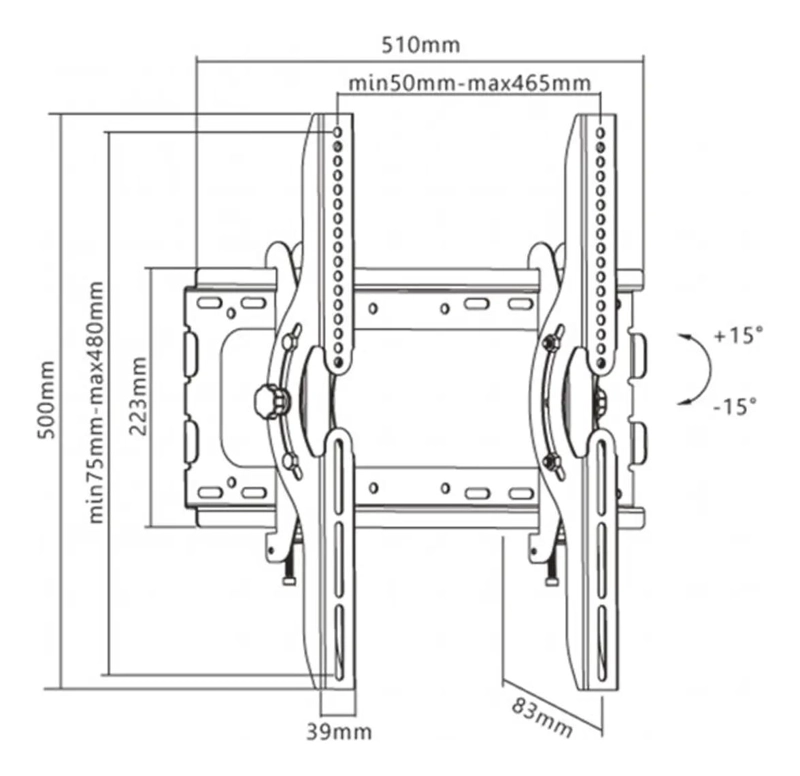 SOPORTE UNIVERSAL PARA TELEVISORES DE 32 A 55 PULGADAS - 2