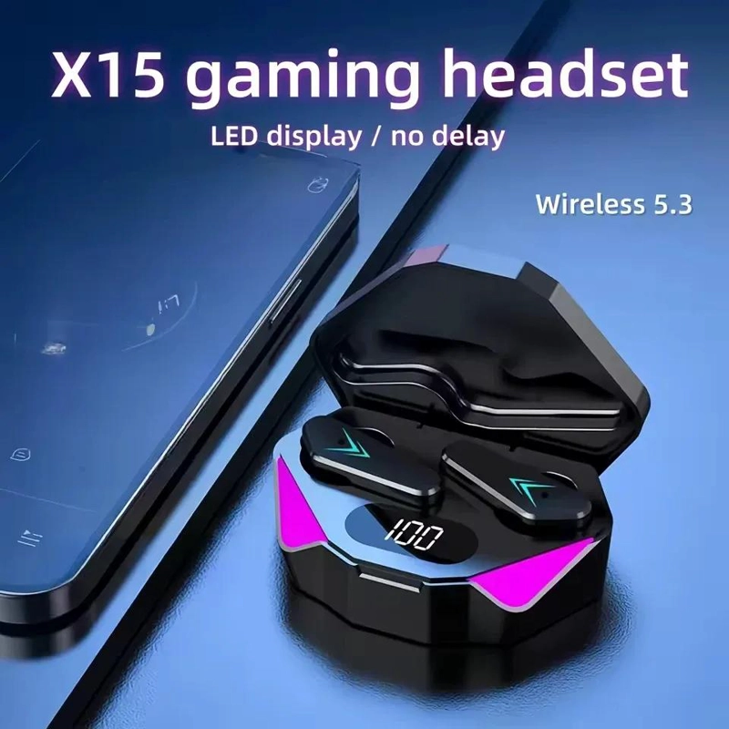 AUDIFONOS INALAMBRICOS GAMER BLUETOOTH 5.3 CON MICROFONO - 2