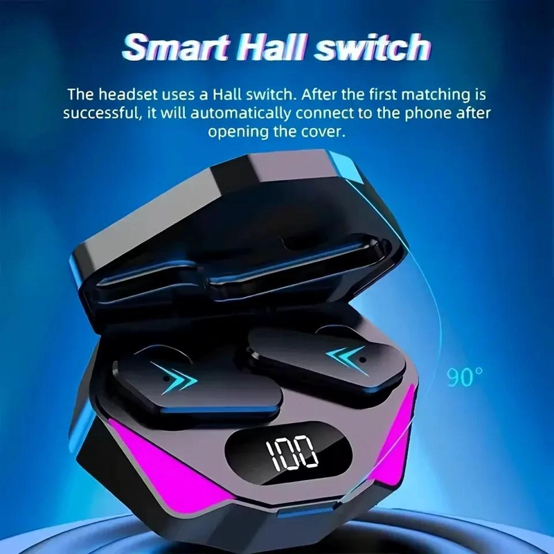 AUDIFONOS INALAMBRICOS GAMER BLUETOOTH 5.3 CON MICROFONO - 3