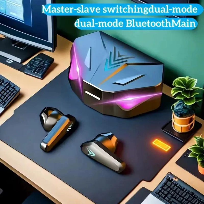 AUDIFONOS INALAMBRICOS GAMER BLUETOOTH 5.3 CON MICROFONO - 4