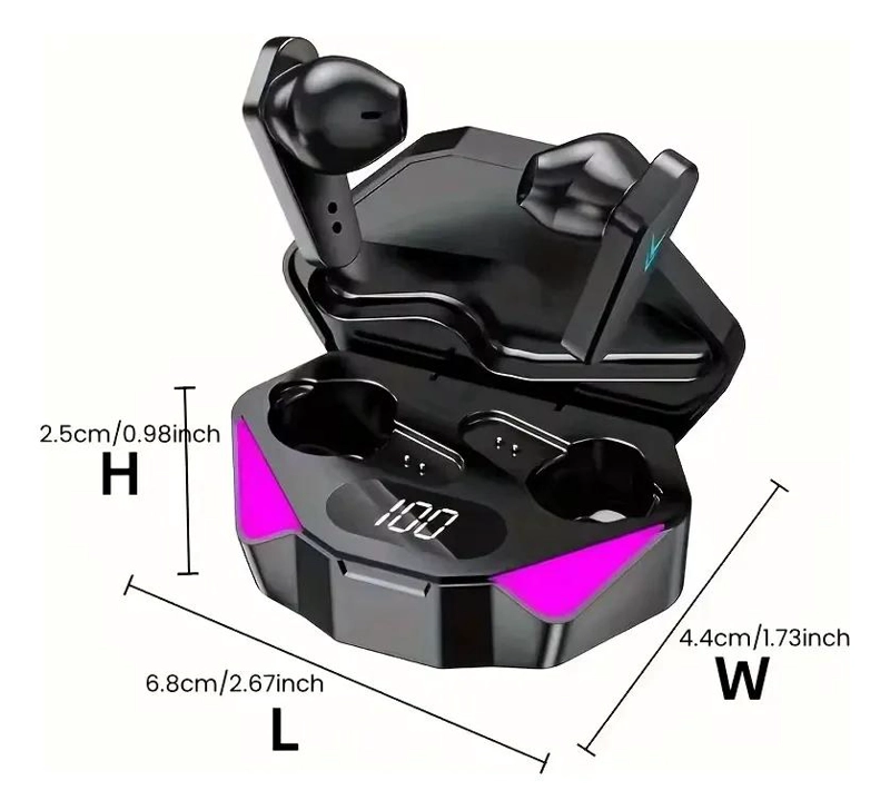 AUDIFONOS INALAMBRICOS GAMER BLUETOOTH 5.3 CON MICROFONO - 5
