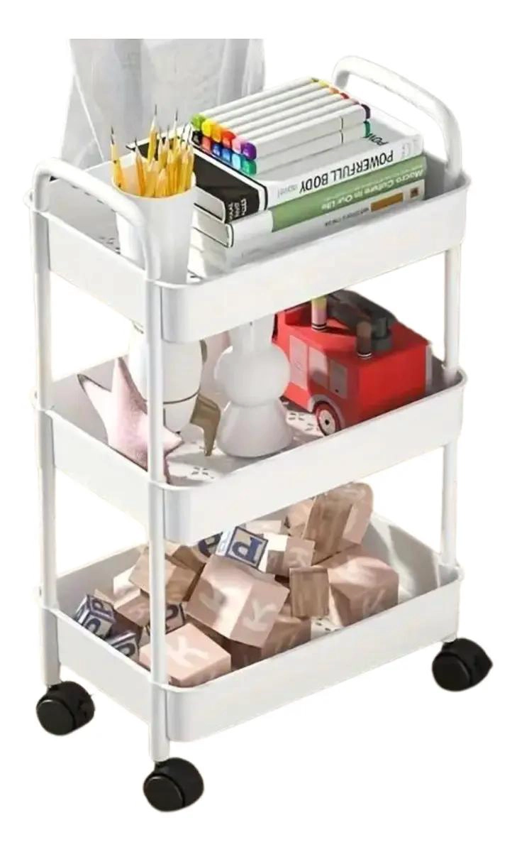 CARRITO ORGANIZADOR MULTIUSO DE 3 NIVELES CON RUEDAS - 1