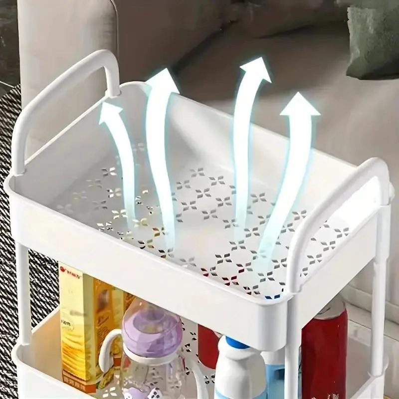 CARRITO ORGANIZADOR MULTIUSO DE 3 NIVELES CON RUEDAS - 2