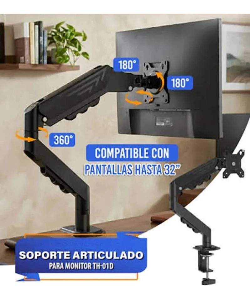 SOPORTE DE MONITOR ARTICULADO PARA PANTALLAS DE 17 A 32 PULGADAS - 2