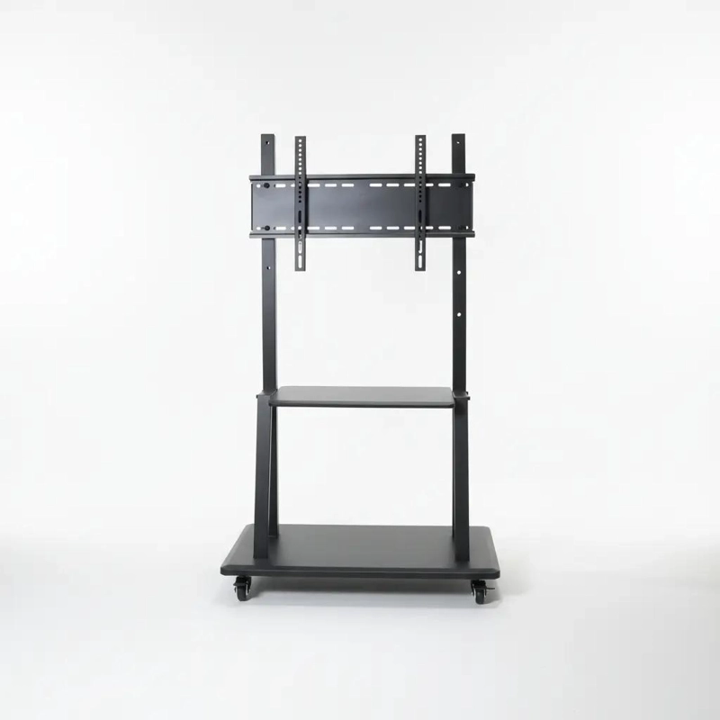 SOPORTE MOVIL PARA TV CON RUEDAS Y ESTANTES AJUSTABLES - 1
