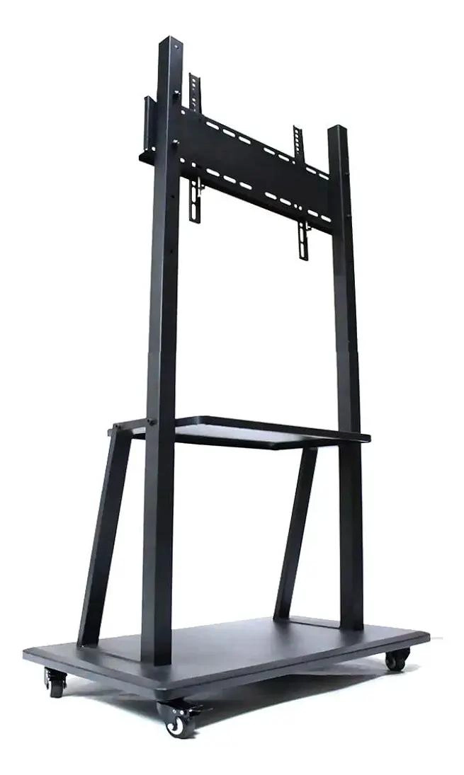 SOPORTE MOVIL PARA TV CON RUEDAS Y ESTANTES AJUSTABLES - 5