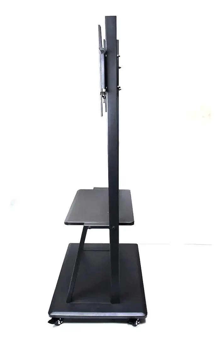 SOPORTE MOVIL PARA TV CON RUEDAS Y ESTANTES AJUSTABLES - 8