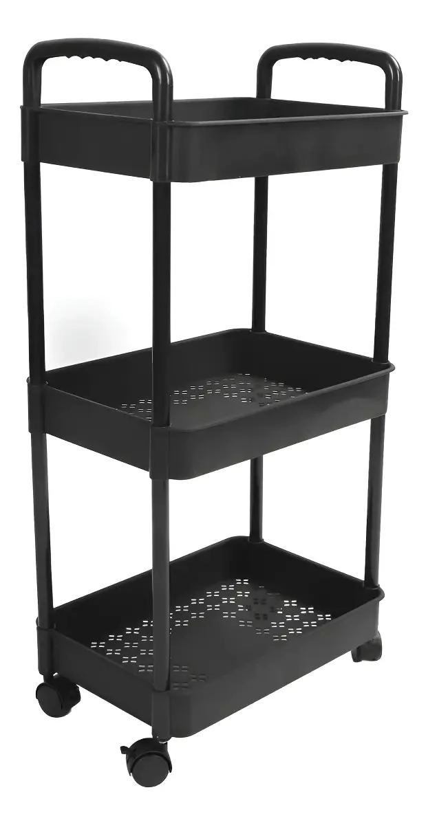 CARRITO ORGANIZADOR MULTIUSOS CON RUEDAS Y 3 NIVELES - 1