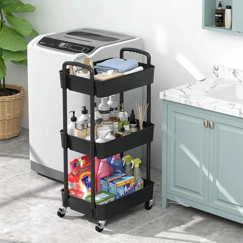 CARRITO ORGANIZADOR MULTIUSOS CON RUEDAS Y 3 NIVELES - 5