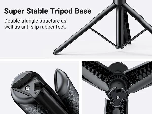 TRIPODE SELFIE EXTENSIBLE 1.5M CON SOPORTE Y OBTURADOR INALAMBRICO - 10