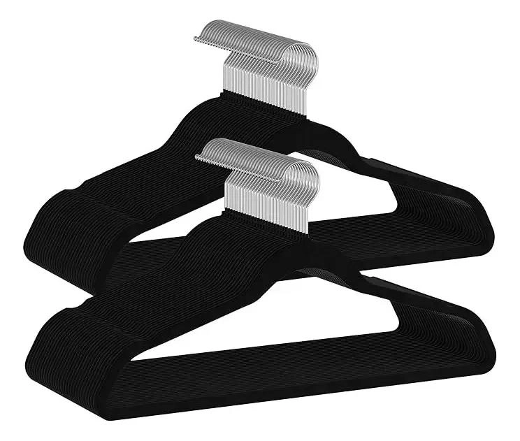 SET DE 30 COLGADORES DE ROPA ANTIDESLIZANTES DE TERCIOPELO - 2