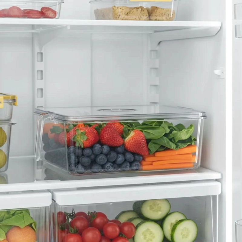 CAJA ORGANIZADORA RECTANGULAR PARA REFRIGERADOR 14X28X30 CM - 3