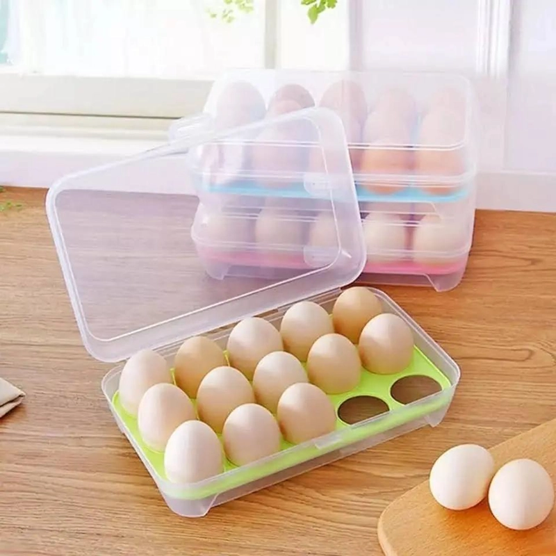 ORGANIZADOR APILABLE DE HUEVOS PARA 15 UNIDADES - 4
