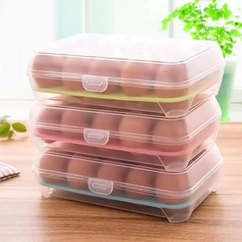 ORGANIZADOR APILABLE DE HUEVOS PARA 15 UNIDADES - 5