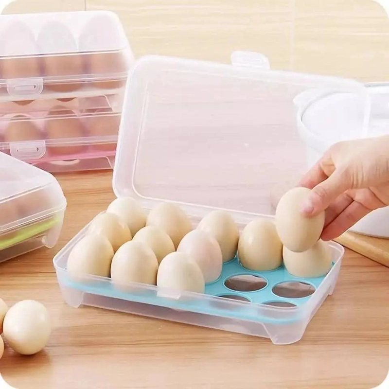 ORGANIZADOR APILABLE DE HUEVOS PARA 15 UNIDADES - 7